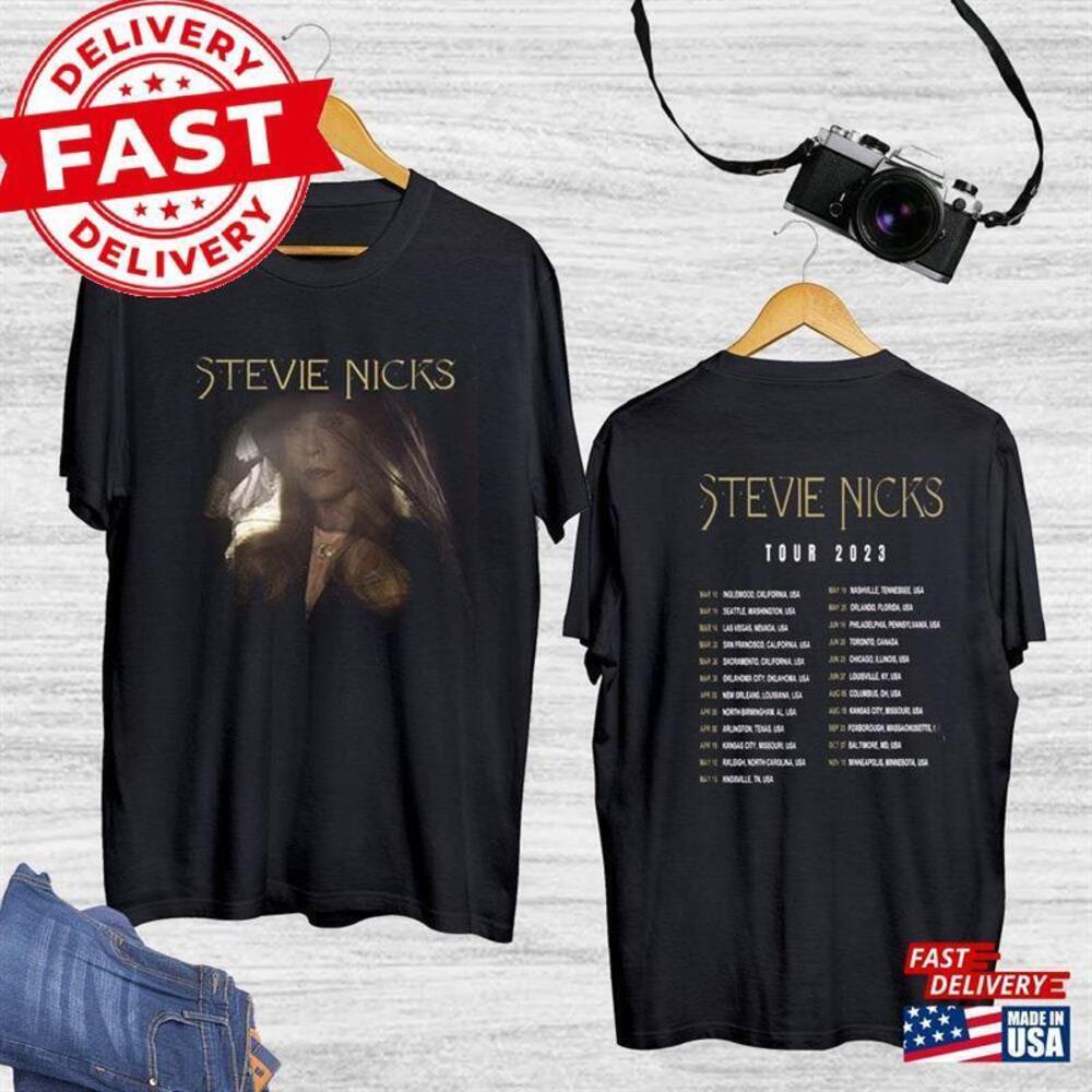Stevie Nicks Tour Concert Shirt Rock Music Unisex 2 Sided